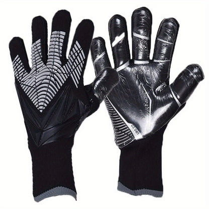 Silicone Grip Goalkeeper Gloves with Superior Traction - Available in 6 Colors & 5 Sizes, Professional Soccer & Rugby Goalie Gloves for Men Women Youth, High-Performance Finger Protection Sports Gloves