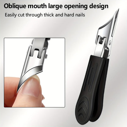 Manicure Pedicure Set 9 Piece Stainless Steel Nail Care Kit Professional Nail Clippers Nail File Cuticle Scissors for Ingrown Thick Toenails Men Women Seniors