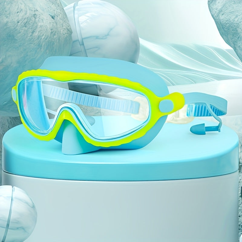 Waterproof Swim Goggles – Oversized Anti-Fog HD Lens, Comfort Fit