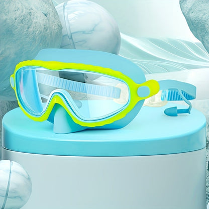Waterproof Swim Goggles – Oversized Anti-Fog HD Lens, Comfort Fit