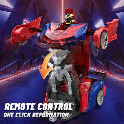Robot Deformation Car for Kids 1:18 Blue & Red – One-Button Transform Remote Control Stunt Vehicle, 360° Rotating Drift RC Toy for Boys & Girls Ages 3 4 5 6, Birthday Children's Day Christmas Gift
