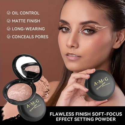 Full Coverage Bake Foundation 24H Wear – Light Breathable Semi-Matte Finish, Natural Defect Cover for All Skin Tones, 6 Shades Rose Ivory Sand