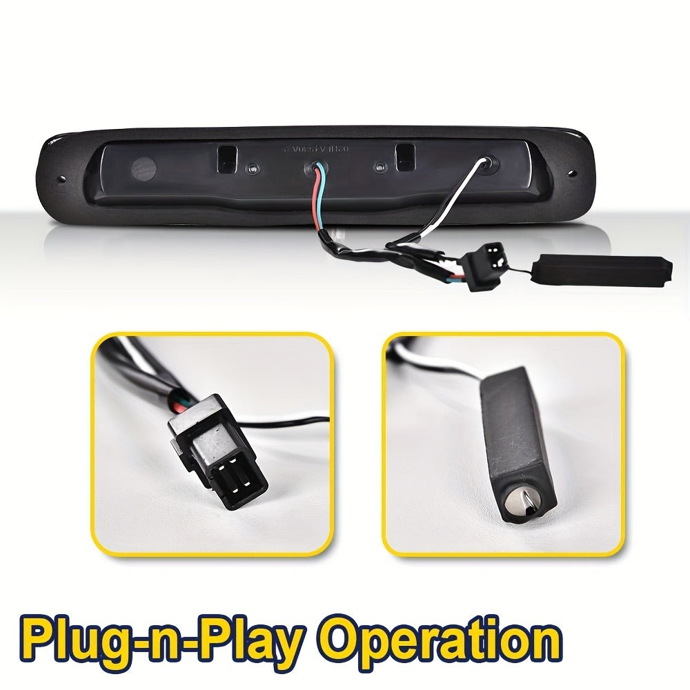 LED Third Brake Light Cargo Lamp for Chevy Silverado GMC Sierra 1500 2500 3500 1999–2007 – DOT Approved 12V-24V Polycarbonate Lens Plug-and-Play