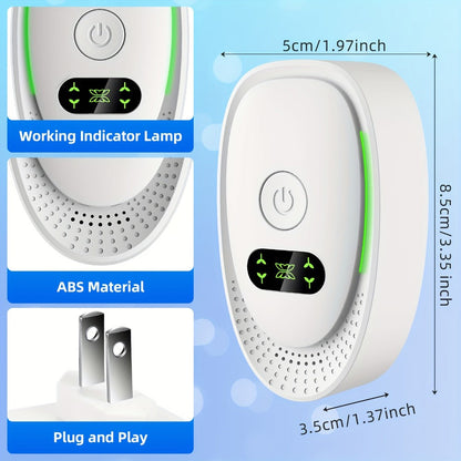 Portable Ozone Air Purifier & Sanitizer | Formaldehyde, Smoke & Dust Eliminator for Home, Office, Car & Bedroom | Low Power Allergy Relief Air Cleaner | 2pc & 8pc Pack | Black & White