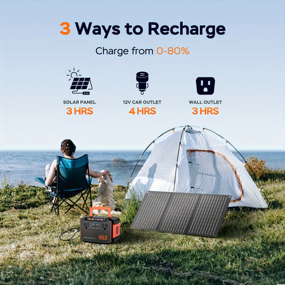 [Portable, Outdoor Camping] 88.8Wh/111Wh/240Wh Portable Generator Power Station, Including 30W/60W Solar Panel (Optional), Backup Battery, AC/DC/USB Ports, Suitable for Camping Tents, Emergency Outdoor Home Use, CPAP, Fans, Laptops, Mini Fridges, Emergenc