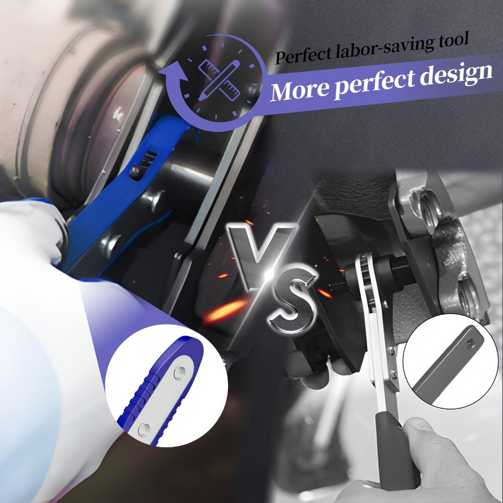 Brake Caliper Piston Press Tool - 360° Ratchet Compressor for Single, Twin & Quad Piston Disc Brakes | Alloy Steel Brake Pad Spreader