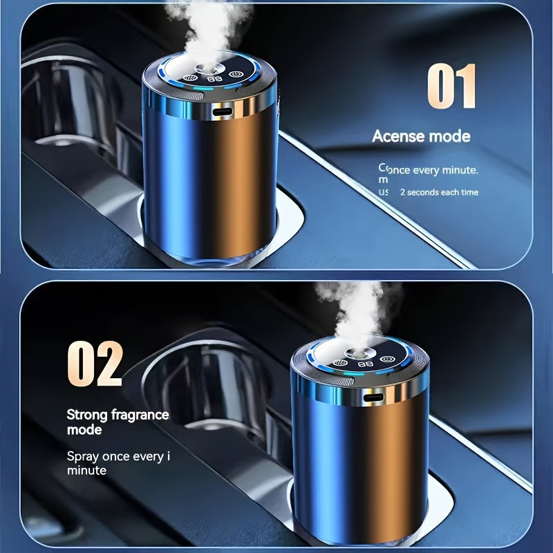 Smart Car Aroma Diffuser - Comes with 1/3 Bottles Of 1.69oz Ocean-scented Essential Oils, Car Air Freshener, Car Aroma Diffuser, Humidifier, Starry Sky Projection, And Ambient Light. Essential Oil Diffuser, The Essential Oil Diffuser Features Car