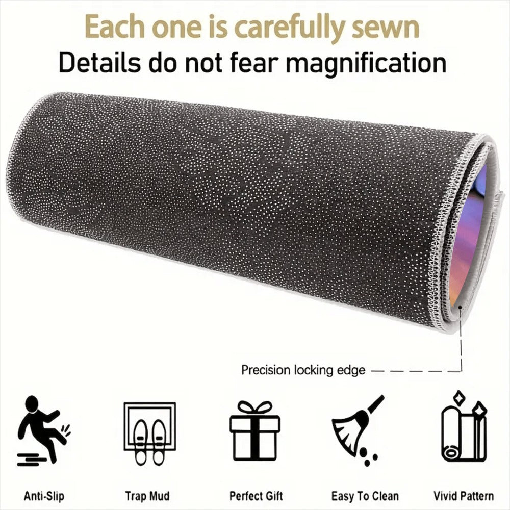 Anti-Slip Rubber Cargo Liner for SUV & Sedan - Dragonfly Floral Design Trunk Floor Mat | Heat Resistant Non-Slip Car Cargo Pad