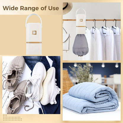 Portable Mini Dryer with Timer Function Compact Travel Clothes Dryer with Drying Bag for Delicates Underwear Small Clothing Items Apartments Dorms RVs Quick Easy Use