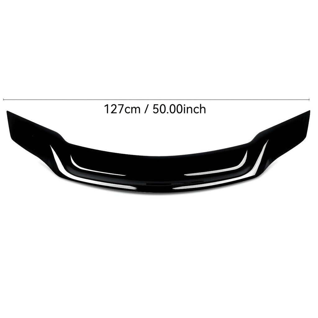 for Mercedes Benz W204 C250 C300 C63 AMG C-Class 4 Door Sedan Rear Duckbill Highkick Trunk Spoiler Wing, Gloss Black/Carbon Pattern, Chrome, ABS Material