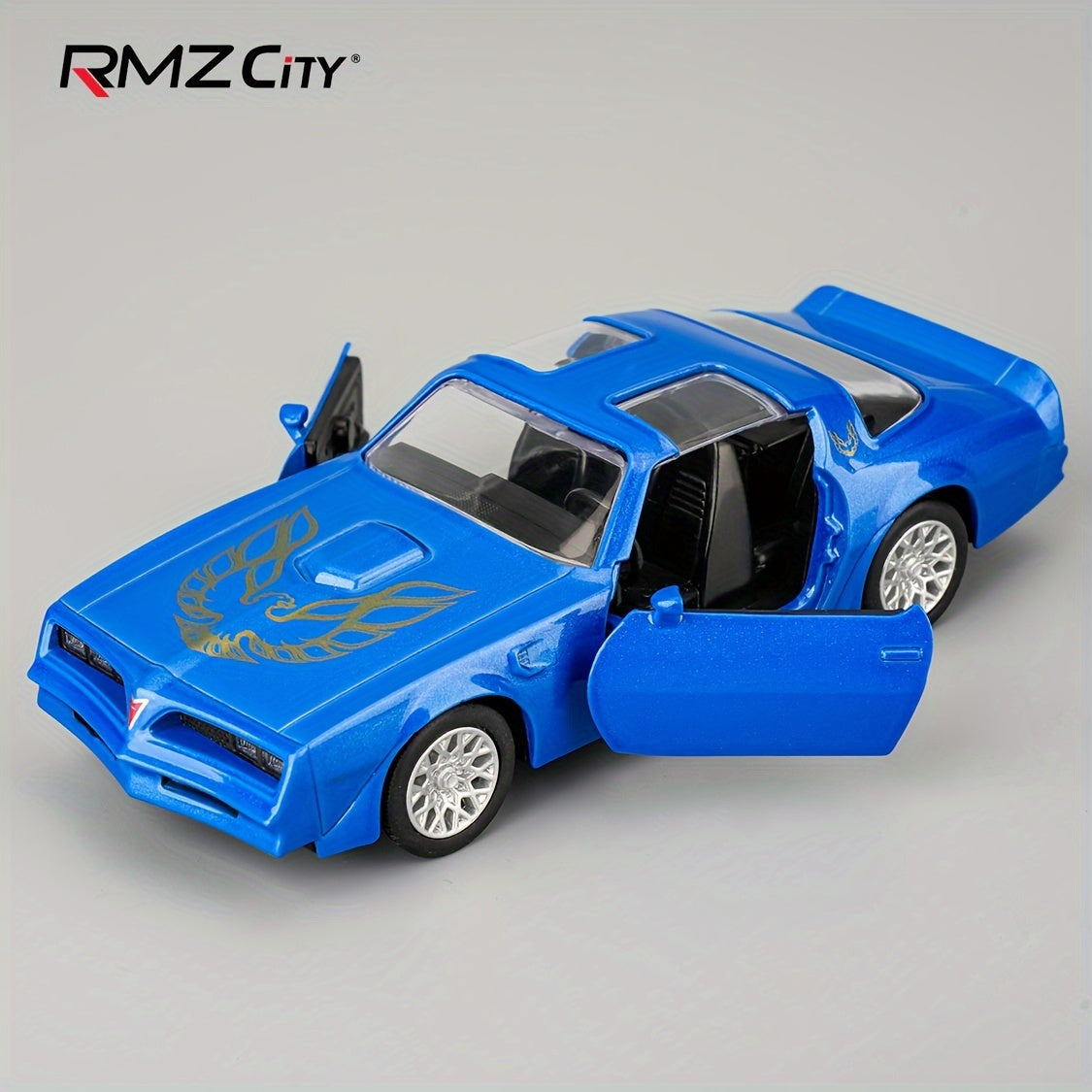 1:36 Scale Pontiac Firebird Die-Cast Toy Car with Opening Doors & Pull-Back Action – Vintage Alloy Sports Car Model for Boys Girls Collectors | Christmas Birthday Gift
