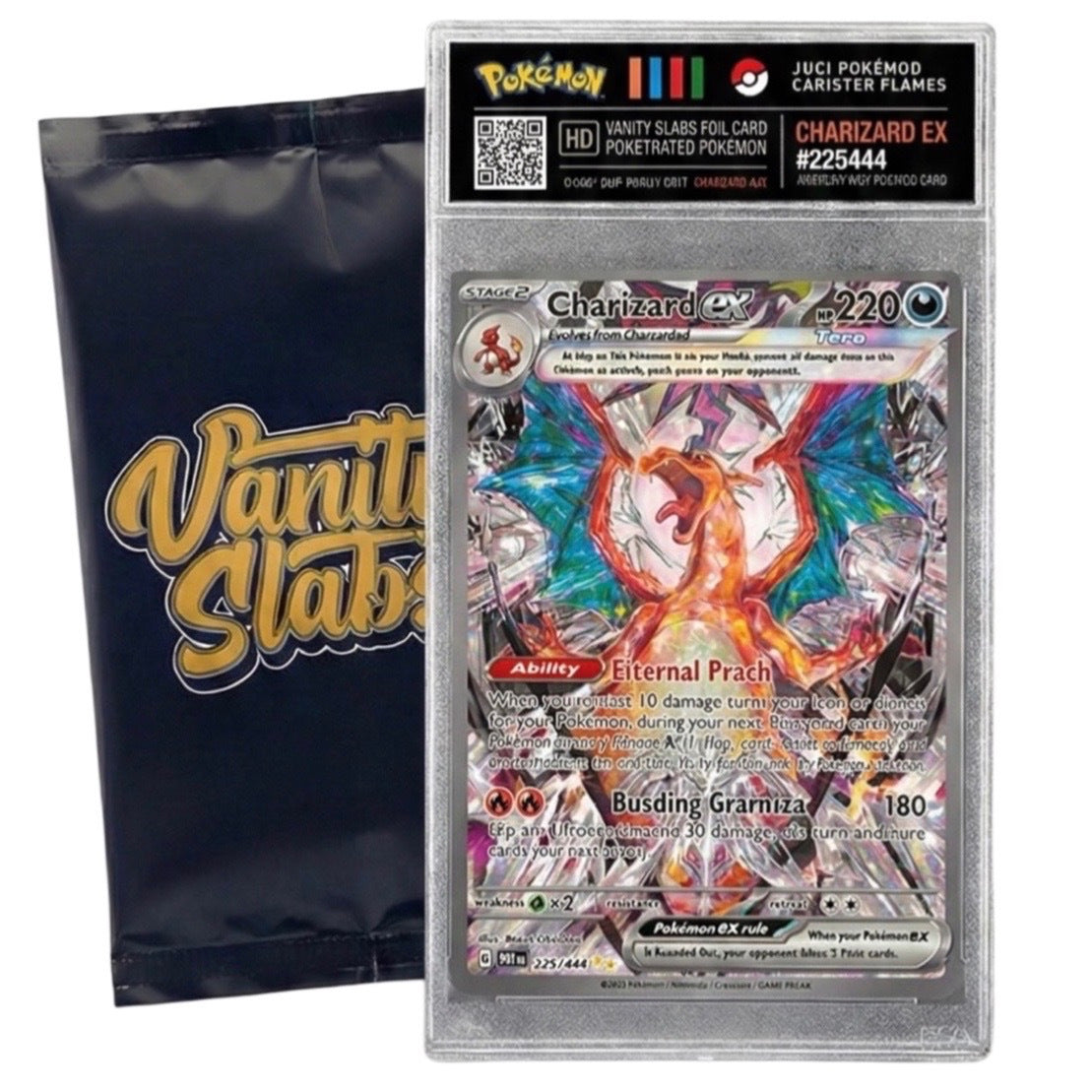 Trading Card Display Slab by Vanity Slabs – Crystal Clear 35pt Card Case + Free Random Trading Card, Fits Pokemon Panini Topps Baseball Basketball, Collector Gift for Kids & Hobbyists