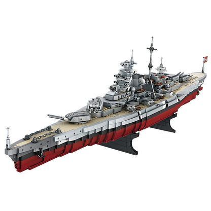 MOC Battleship Building Block Set 2081pcs – Large Scale Tech Warship Brick Model Kit 4201, Adult Collectible Display Toy, Unique Gift for Military Ship Enthusiasts Brick Builders & Teens