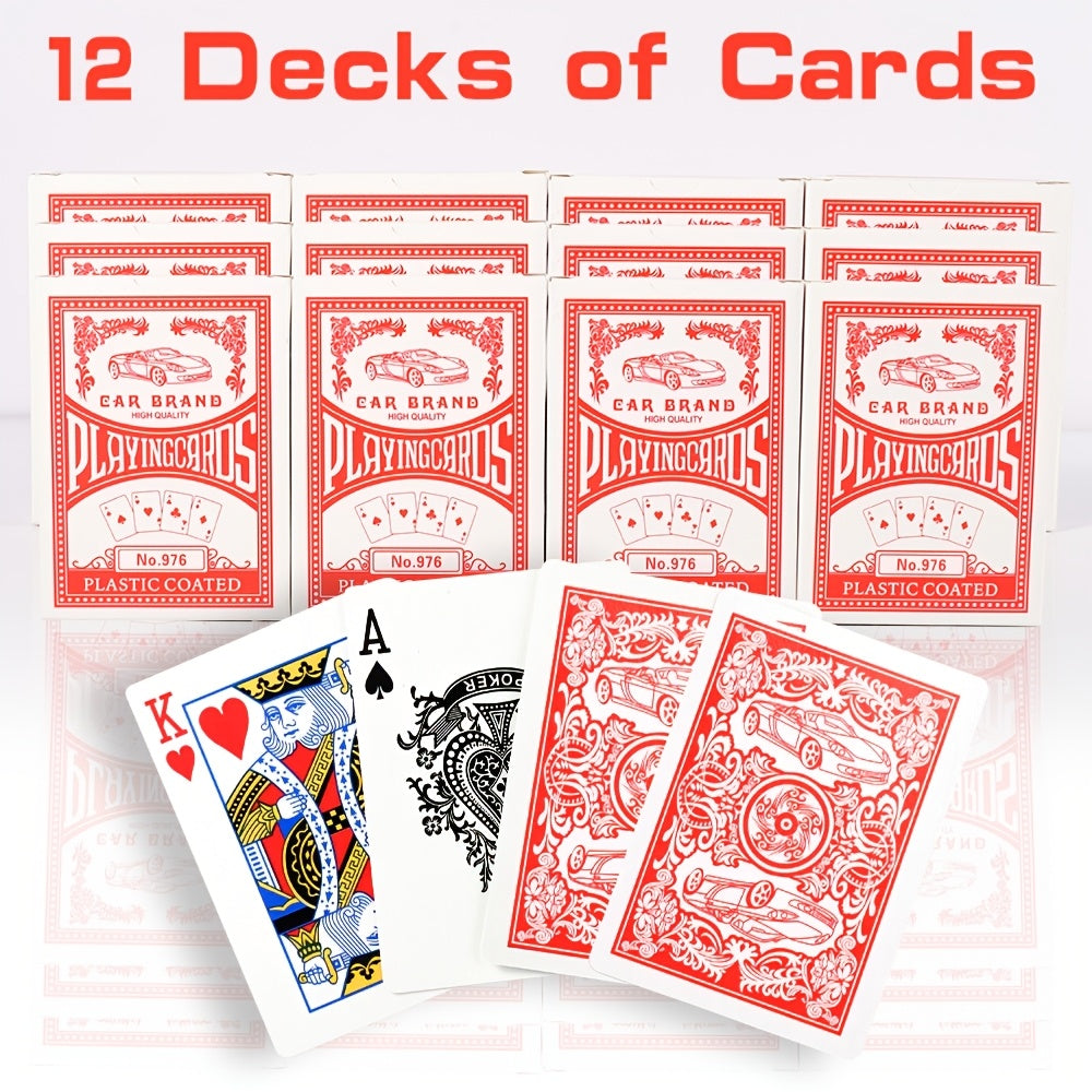 2026 World Cup Playing Cards – Bulk 24 Decks Set, Premium Coated Cardstock, Standard Size 2.5"x3.5", Blue & Red Soccer Fan Card Game for Family, Parties & Christmas | Toy Play Nest