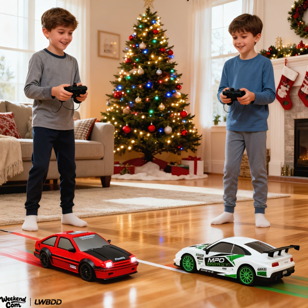 RC Drift Car 1:24 Scale 4WD High Speed Drifting Remote Control Sports Car for Adults Teens Boys Girls – 2.4GHz Racing Model Smooth Indoor Drift Racer Birthday Christmas Gift Red