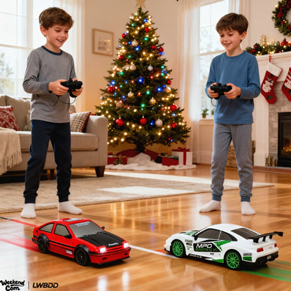 RC Drift Car 1:24 Scale 4WD High Speed Drifting Remote Control Sports Car for Adults Teens Boys Girls – 2.4GHz Racing Model Smooth Indoor Drift Racer Birthday Christmas Gift Red