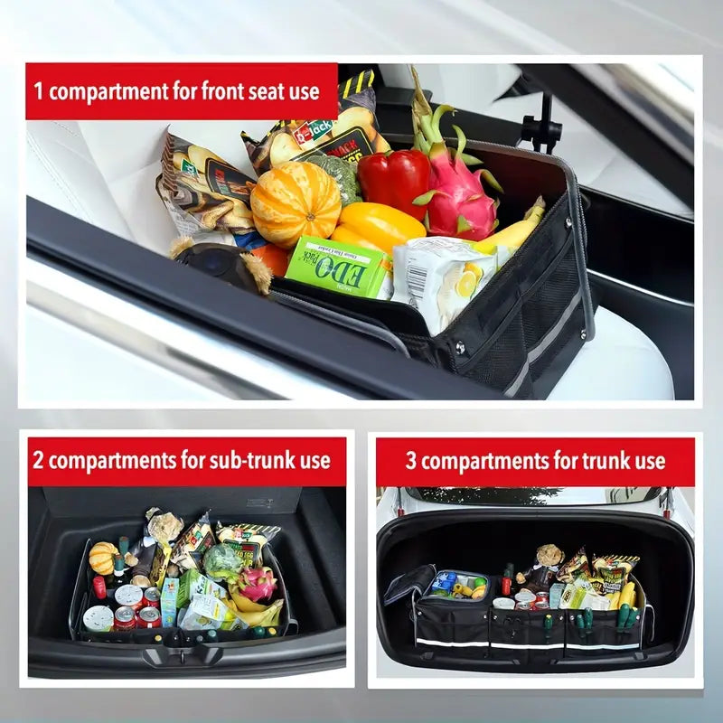 Organize Your Car with This Foldable Car Trunk Organizer and Small Storage Bag