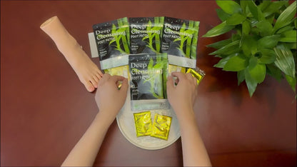 Foot Detox Patches Bamboo Vinegar & Ginger 60 & 160 Pcs - Deep Cleansing Natural Plant Ingredients Alcohol-Free Overnight Moisturizing Foot Pads for Tired Aching Feet - Green Golden Lavender Variants
