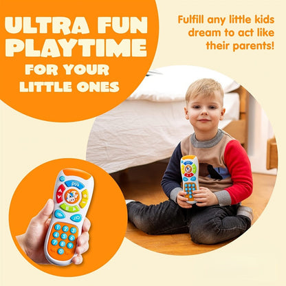 Baby Smartphone & Remote Control Toy Set with Horse – Pretend Play Phone with Music, Sound Effects & Learning Features, Gift for Infants Toddlers Boys Girls