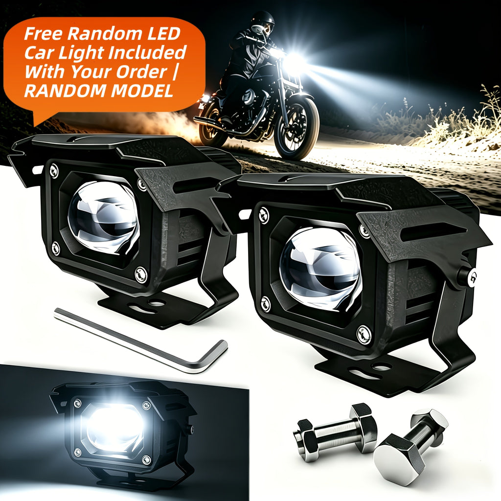 200W LED Lights, 23000LM Super Bright Motorcycle Lights, Used for High Brightness External Lighting Decoration Lights of Automobiles, Ships, Off-Road Pickups, Motorcycles, Ideal for Gifts Easy to Install Efficient Lighting, Without Battery