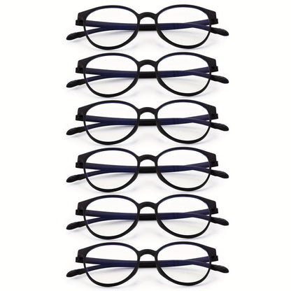 Rimless Reading Glasses for Women 3 Pack - Blue Light Blocking Lightweight Metal Frameless Readers with Anti Eyestrain Lenses, Multiple Colors and Magnifications 1.0X to 4.0X