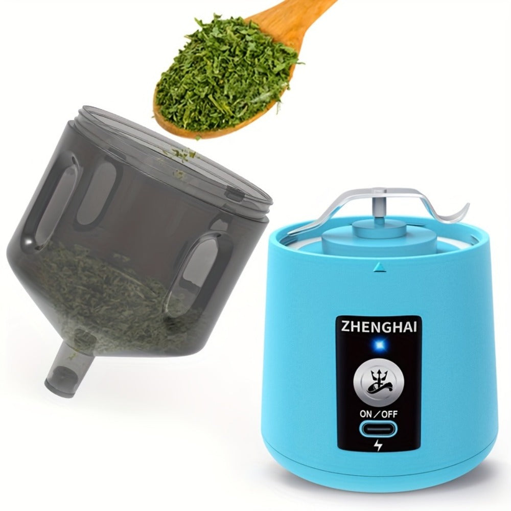 Electric Herb Grinder 150W USB-C Rechargeable - Dual Mode Pulse & Auto, Fast Grinding Dry Spices & Herbs, Compact Portable with Cleaning Brush | 6 Colors