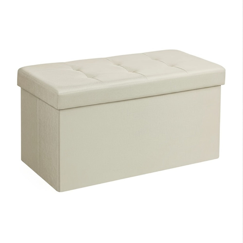 43-Inch Foldable Ottoman with Padded Seat for Comfortable Everyday Seating detail image - detail view 12