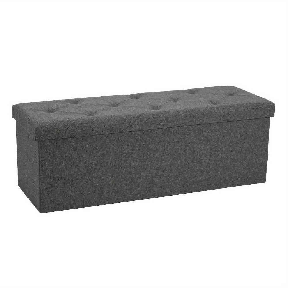 Ottoman, Storage Bench 30 & 43 Inch Folding Padded Seat with Hidden Compartment, Holds 660 shown in the main product view