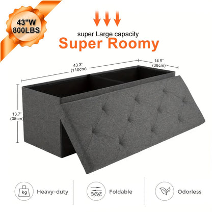 Ottoman shown in the 43Inches-Grey option