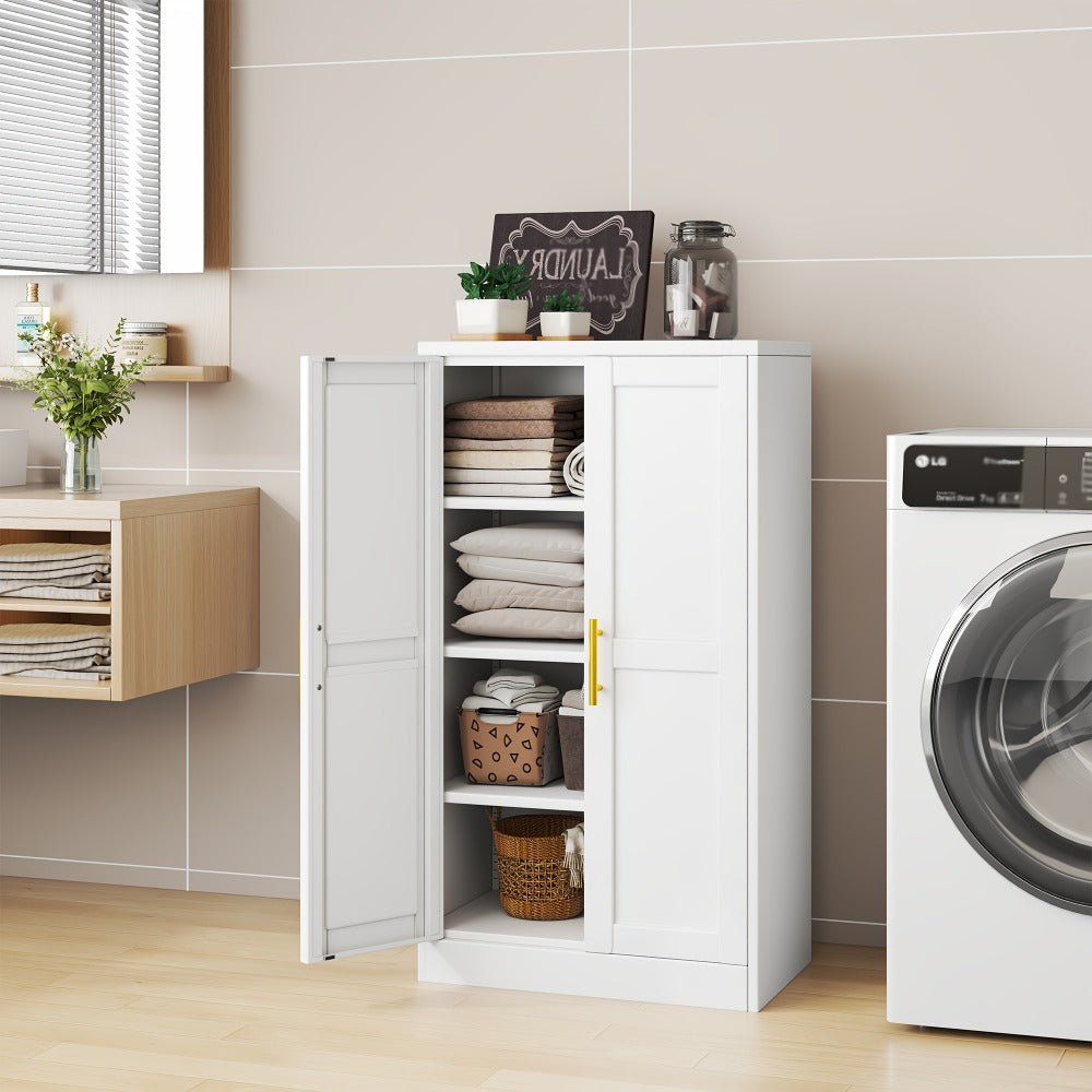 43-Inch Metal Storage Cabinets And Pantry Cabinets with Adjustable Shelves for Kitchen detail image