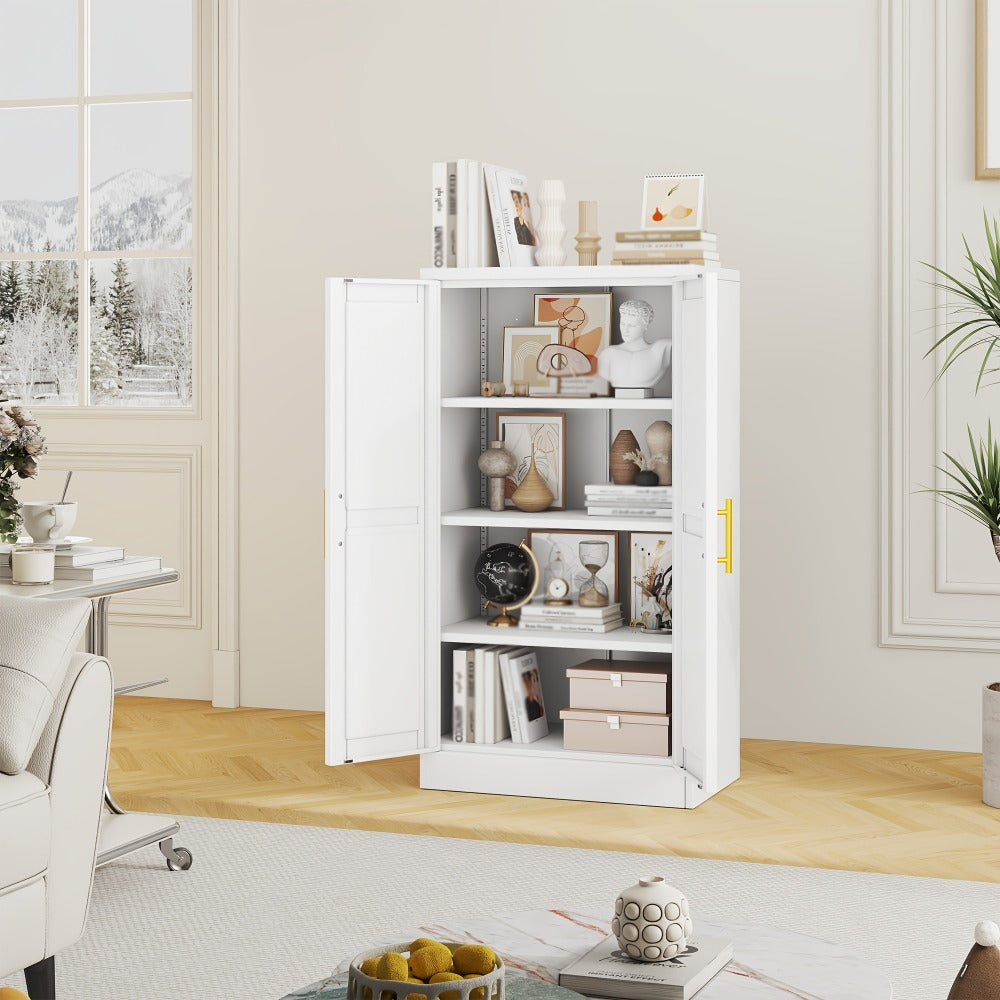43-Inch Metal Storage Cabinets And Pantry Cabinets with Adjustable Shelves for Kitchen detail image - detail view 5