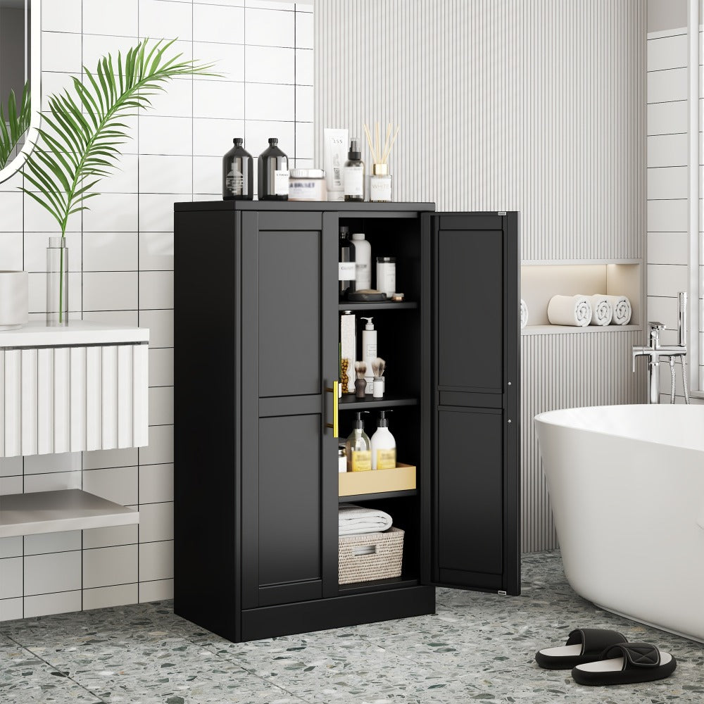 43-Inch Metal Storage Cabinets And Pantry Cabinets with Adjustable Shelves for Kitchen detail image - detail view 7