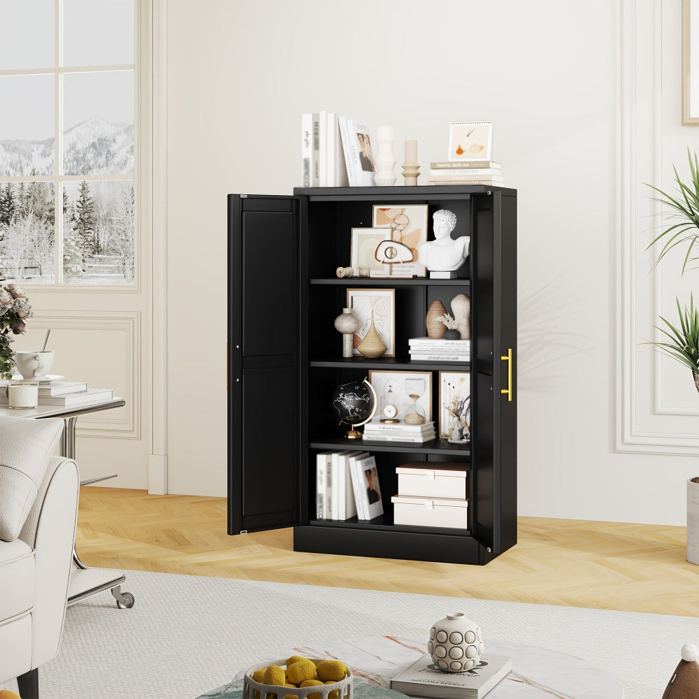 43-Inch Metal Storage Cabinets And Pantry Cabinets with Adjustable Shelves for Kitchen detail image - detail view 8