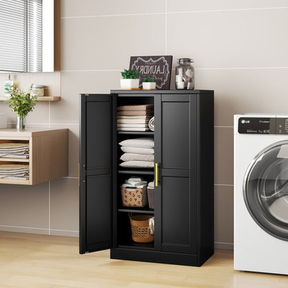 43-Inch Metal Storage Cabinets And Pantry Cabinets with Adjustable Shelves for Kitchen detail image - detail view 9