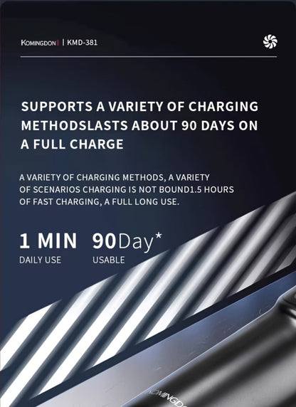 Rotary Shaver for Men 3-in-1 Cordless Rechargeable Electric Razor - Floating Head Wet Dry Shaver, 800mAh Lithium Battery, LED Display, Nose Hair & Sideburns Trimmer, Father's Day Gift