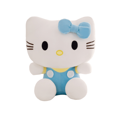 Hello Kitty KT Cat Stuffed Animal 3 Colors – Sanrio Kawaii Plush Doll in Red Pink Blue Soft Collectible Toy, Birthday Valentine Christmas Gift for Girls Teens Hello Kitty Fans