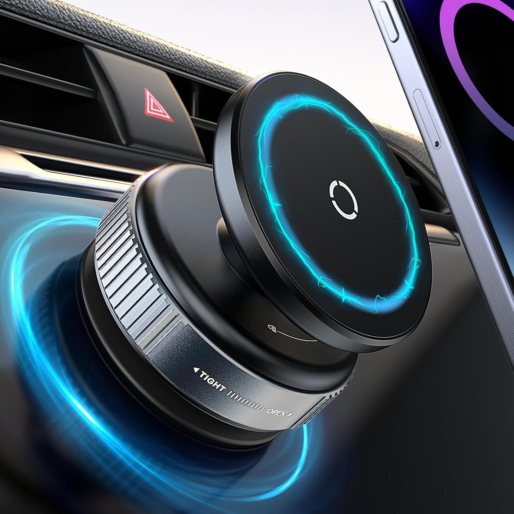 360-Degree Adjustable Magnetic Phone Holder, Designed for New Vehicles, Multifunctional Navigation Mount, Compatible with Cars, Gyms, Mirrors, And Smooth Surfaces, Featuring a Non-Adhesive Suction Cup