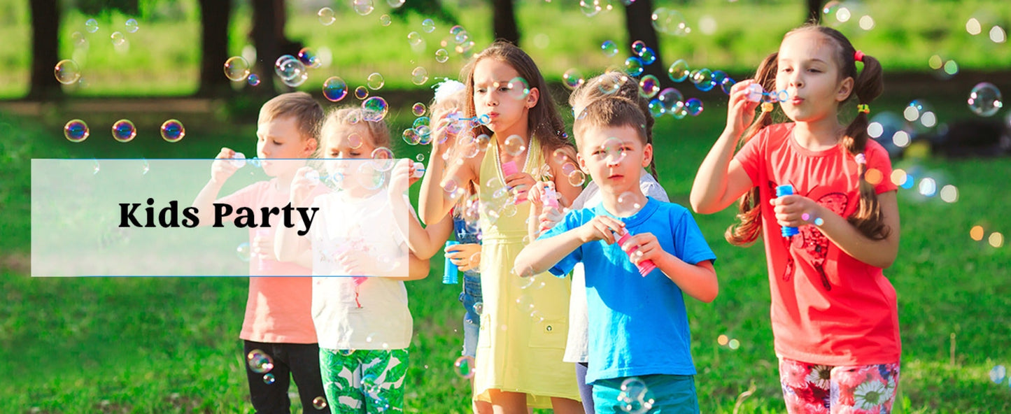 Bubble Bottles with Wands 6 12 or 24 Pack – 4oz Bubble Solution Kids Party Favors for Birthday Goodie Bags, Outdoor Summer Play, Wedding Send-Off Favors & Classroom Giveaways