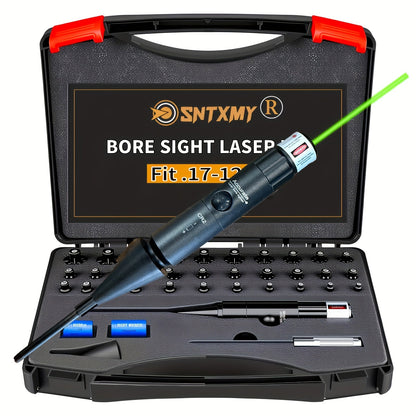 Bore Sight Laser Kit Red & Green Laser Boresighter with 8 & 32 Adapters – Multi-Caliber Universal Bore Sighter for .17 Cal to 12GA Rifle, Pistol & All Guns, Tactical Zeroing Tool