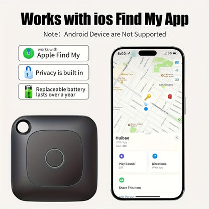 GPS Tracker Anti-Lost Device Real-Time Locator No Subscription No Installation for Car Vehicle Pet Dog Child Elderly Compatible with iOS Android Portable Mini Smart Tracking Tag 1 or 4 Pack