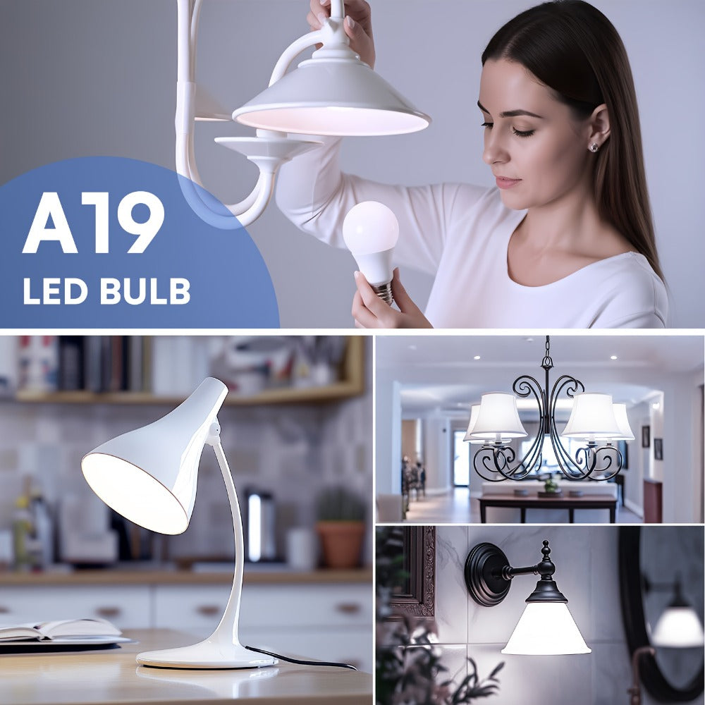 3-Way LED Light Bulb A19 40 60 100W Equivalent 1500 Lumens E26 Base – Soft White 2700K & Daylight 5000K Three-Way Bulb for Bedroom Living Room Study Room Table Lamp, 2 & 4 Pack