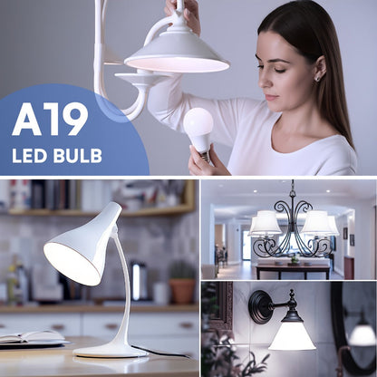 3-Way LED Light Bulb A19 40 60 100W Equivalent 1500 Lumens E26 Base – Soft White 2700K & Daylight 5000K Three-Way Bulb for Bedroom Living Room Study Room Table Lamp, 2 & 4 Pack