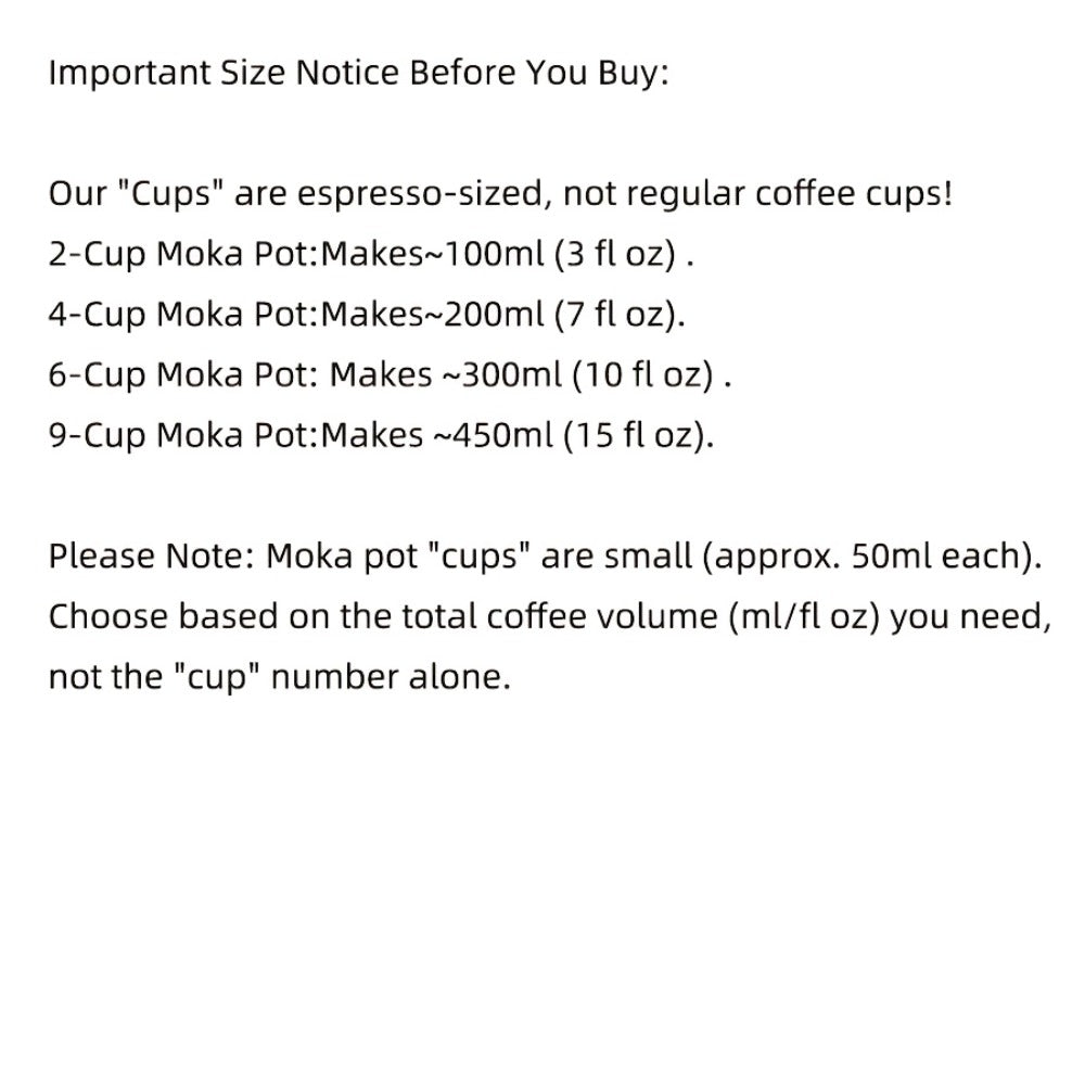 Stainless Steel Moka Pot Italian Espresso Maker – 2/4/6/9 Cup Stovetop Coffee Maker, Straight Style Moka Express for Home, Camping & Outdoor Use, Includes Cleaning Cloth – Professional Espresso Brewer