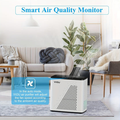 HEPA H13 Air Purifier for Large Room Up to 1295 Sq Ft | 20dB Ultra-Quiet, PM2.5 Display, Auto Mode & Timer | Removes Smoke, Pollen, Pet Dander & Allergens | Bedroom, Living Room & Office | Black & White