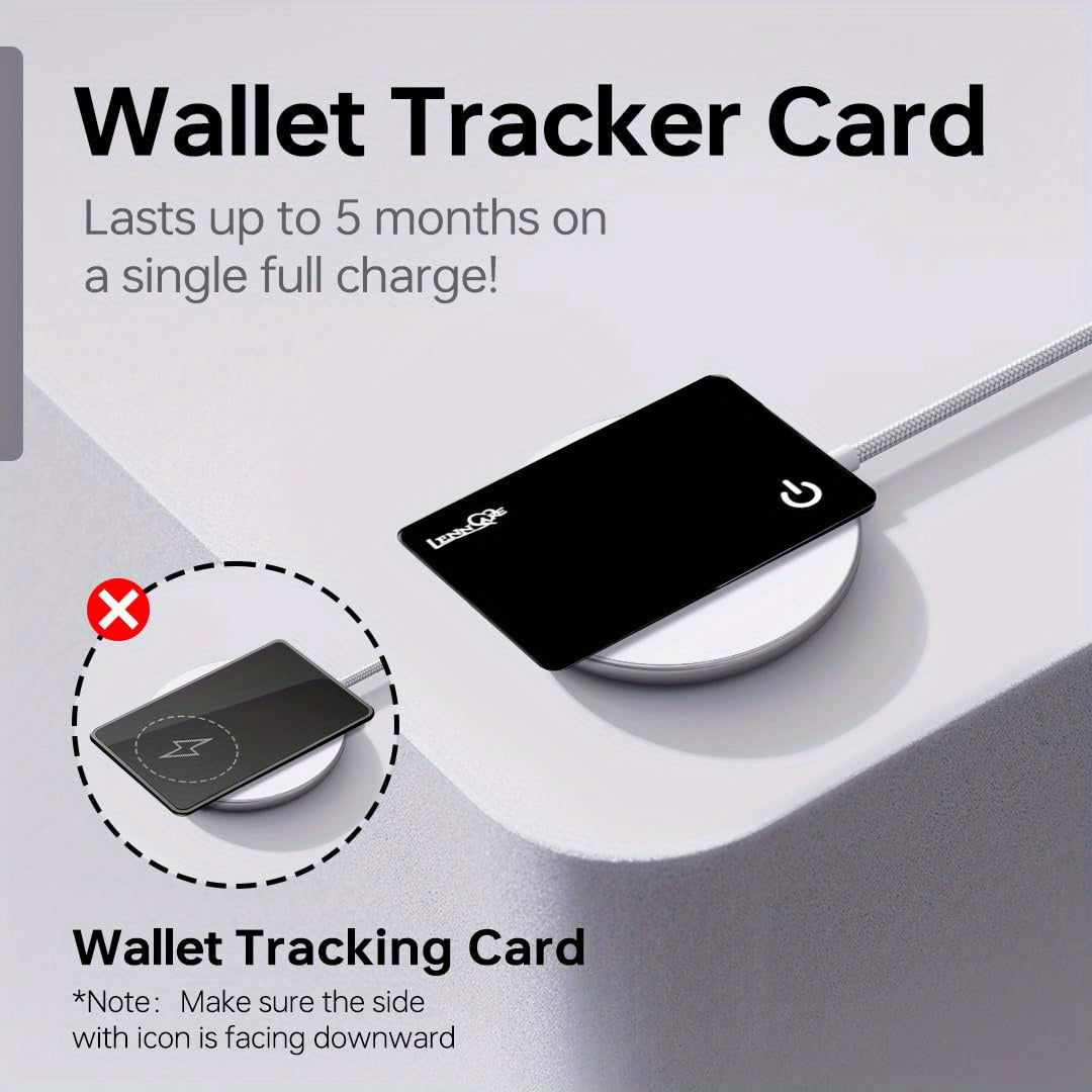 No Subscription GPS Tracker for /Wallet Find My(iOS Only)Real Time Card Air Tracker Tag Global CoverageHidden Wallet/ Locator Tracking Device