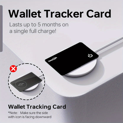 No Subscription GPS Tracker for /Wallet Find My(iOS Only)Real Time Card Air Tracker Tag Global CoverageHidden Wallet/ Locator Tracking Device