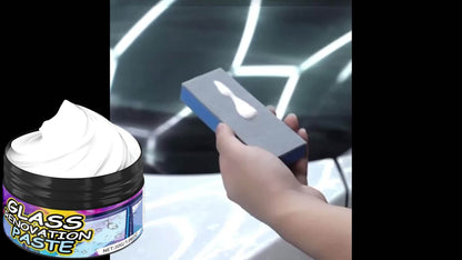 Car Glass Polishing Compound 30g – Windshield & Rearview Mirror Scratch Remover, Brightening Polish with Protective Coating for Auto Glass Restoration