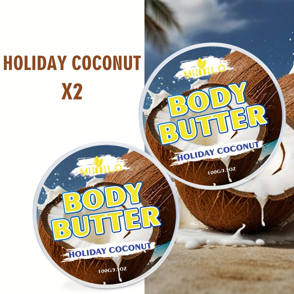 Fruity Body Glaze Set 8 Scents 100g×2 – Pineapple Coconut Strawberry Coffee Peach Doughnut Birthday Cake Non-Greasy All-Day Moisturizing Travel Size Body Lotion Gift for Women