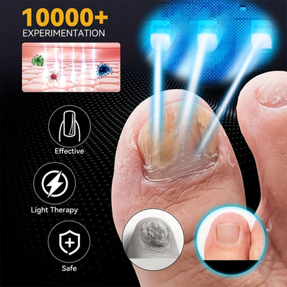 Nail Fungus Treatment Device – FDA Cleared Light Therapy for Toenails & Fingernails, Foldable Laser Nail Cleaning Device for Discolored & Thickened Nails, At-Home Nail Care Gift