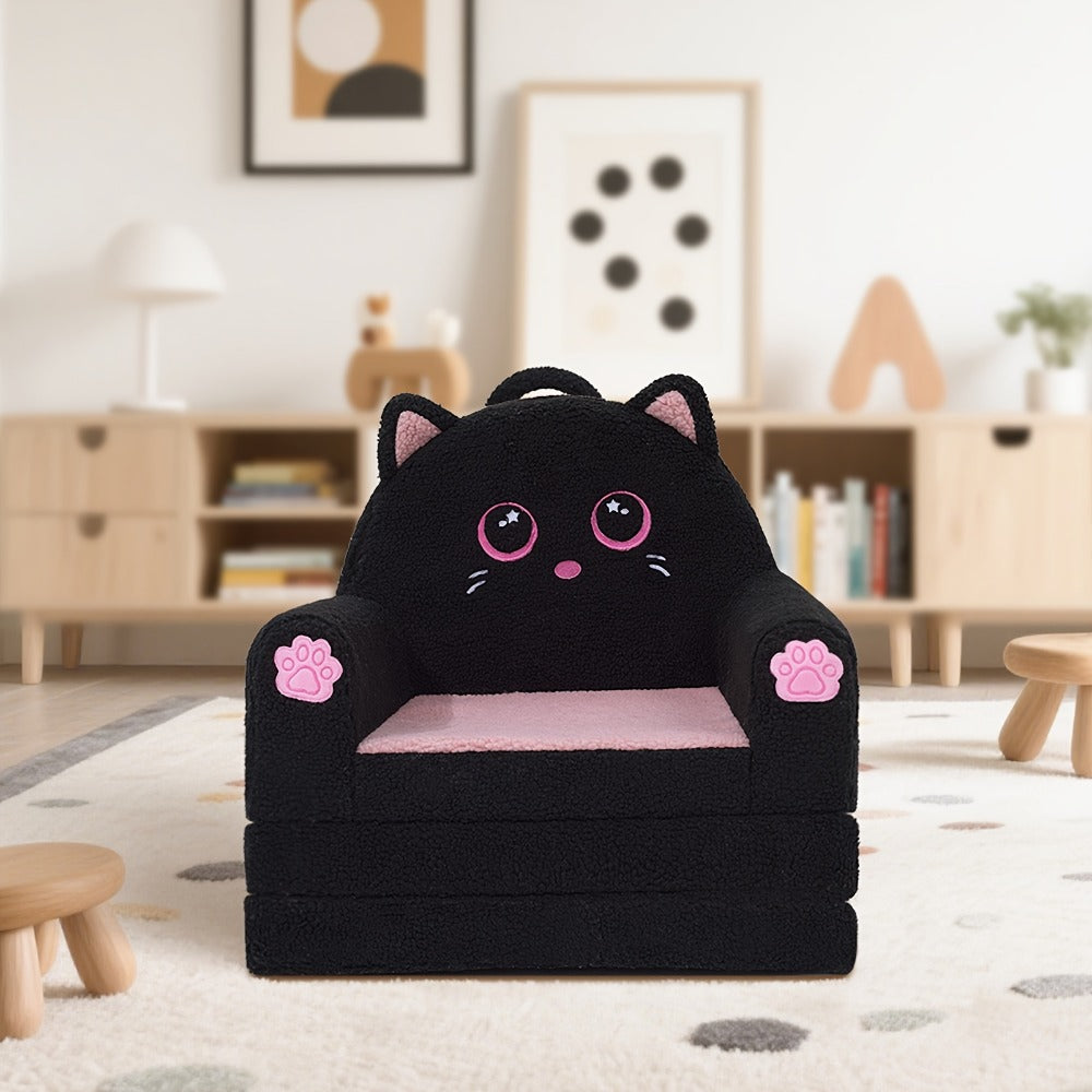 44.5-Inch Foldable Kids Sofa with Washable Cover for Kids' Room detail image